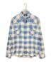 RRL（ダブルアールエル）の古着「スリム フィット ツイルウエスタン シャツ」｜ブルー