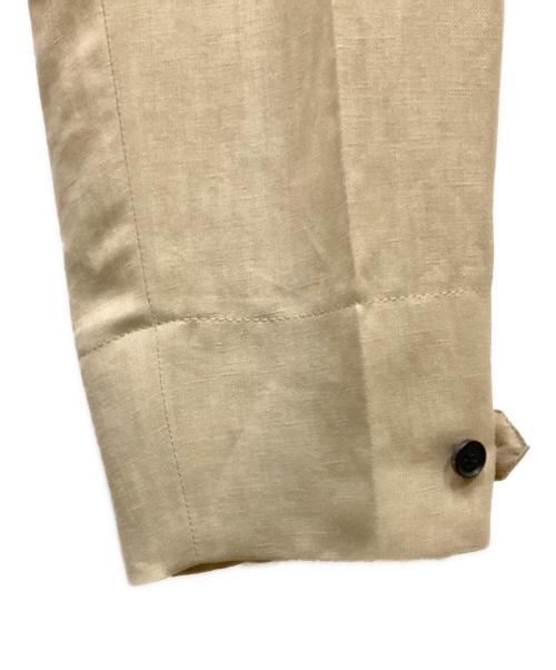 BEIGE（ベイジ）BEIGE (ベイジ) リネン混スラックス ベージュ サイズ:size4の古着・服飾アイテム