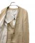 中古・古着 BEIGE (ベイジ) CAROLE / ノーカラージャケット ベージュ サイズ:4：8000円