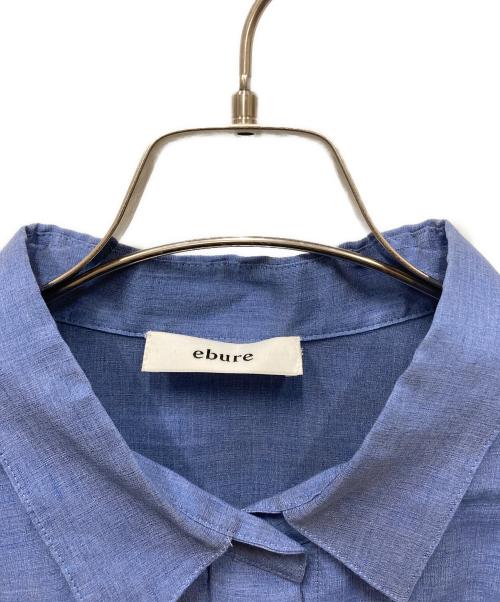 ebure（エブール）ebure (エブール) リネンシルクシャツ ブルー サイズ:size36の古着・服飾アイテム