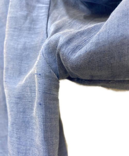 ebure（エブール）ebure (エブール) リネンシルクシャツ ブルー サイズ:size36の古着・服飾アイテム