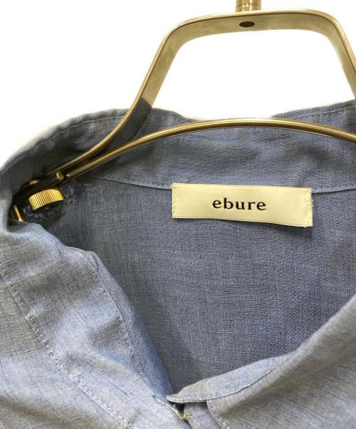 ebure（エブール）ebure (エブール) リネンシルクシャツ ブルー サイズ:size36の古着・服飾アイテム