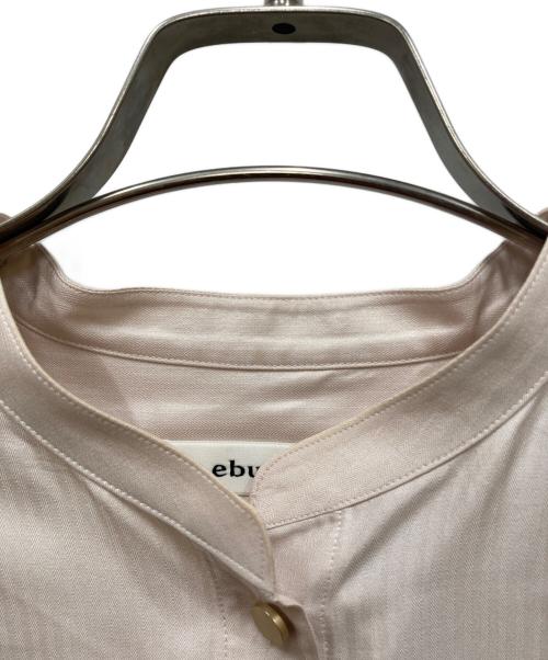 ebure（エブール）ebure (エブール) バンドカラーシルクシャツ ピンク サイズ:size38の古着・服飾アイテム