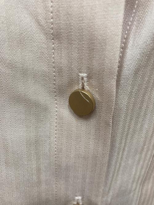 ebure（エブール）ebure (エブール) バンドカラーシルクシャツ ピンク サイズ:size38の古着・服飾アイテム