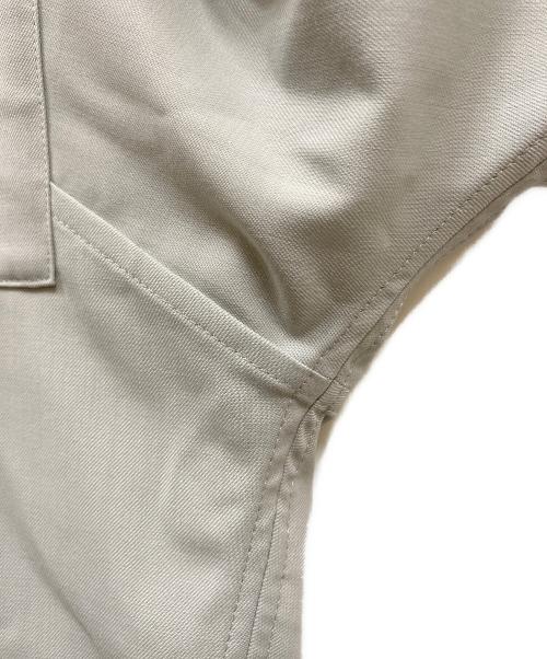 ebure（エブール）ebure (エブール) ポリウールツイル ブラウス ブルー サイズ:size38の古着・服飾アイテム