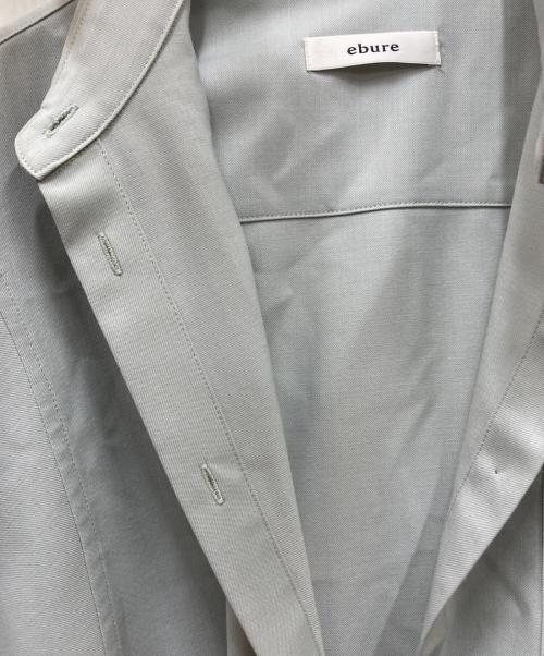 ebure（エブール）ebure (エブール) ポリウールツイル ブラウス ブルー サイズ:size38の古着・服飾アイテム
