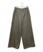 ebureエブール）の古着「クリアボイルワイドパンツ」｜グレー