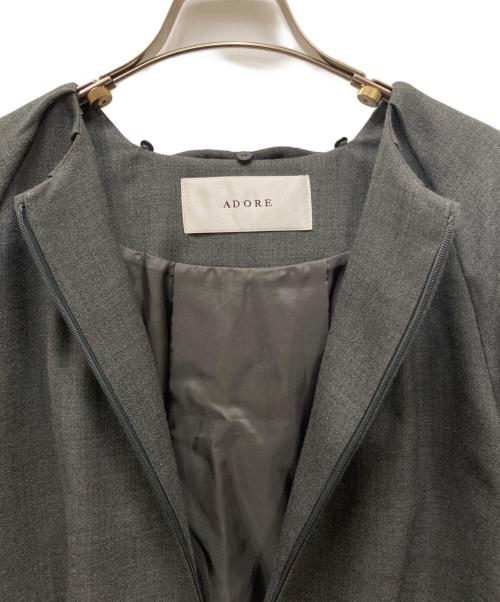 ADORE（アドーア）ADORE (アドーア) ベーシックアムンゼンジャケット グレー サイズ:38の古着・服飾アイテム