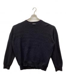 EMPORIO ARMANI（エンポリオアルマーニ）の古着「コットンニット」｜ネイビー