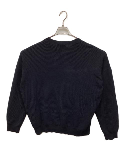 EMPORIO ARMANI（エンポリオアルマーニ）EMPORIO ARMANI (エンポリオアルマーニ) コットンニット ネイビー サイズ:Lの古着・服飾アイテム