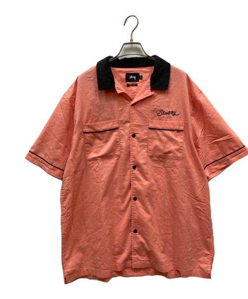 stussy（ステューシー）stussy (ステューシー) Laguna Bowling Shirt/ラグナボウリングシャツ ピンク サイズ:XLの古着・服飾アイテム