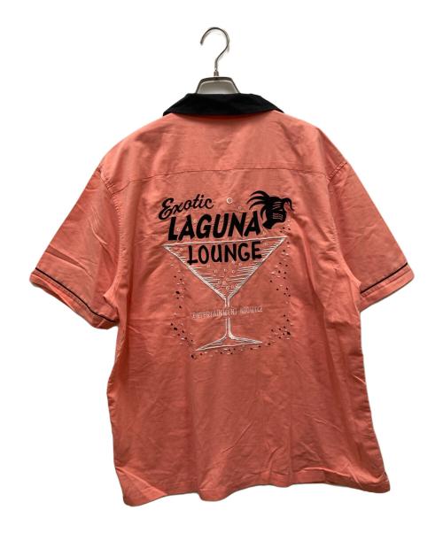 stussy（ステューシー）stussy (ステューシー) Laguna Bowling Shirt/ラグナボウリングシャツ ピンク サイズ:XLの古着・服飾アイテム