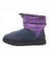 UGG (アグ) BEAMS (ビームス) RockyMountainFeatherBed (ロッキーマウンテンフェザーベッド) スエードパフブーツ パープル×ネイビー サイズ:28cm：11000円