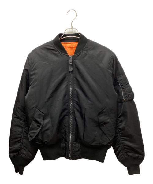 ALPHA INDUSTRIES（アルファインダストリーズ）ALPHA INDUSTRIES (アルファインダストリーズ) フライトジャケット MA-1/エムエーワン ブラック サイズ:Mの古着・服飾アイテム
