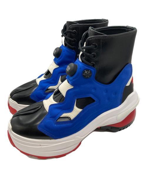 REEBOK（リーボック）REEBOK (リーボック) Maison Margiela (メゾンマルジェラ) TABI INSTAPUMP FURY/タビインスタポンプフューリー ブルー×ブラック サイズ:26.5CMの古着・服飾アイテム