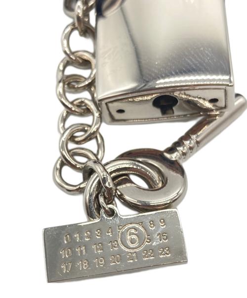 MM6 Maison Margiela（エムエムシックスメゾンマルジェラ）MM6 Maison Margiela (エムエムシックスメゾンマルジェラ) パドロックチェーンネックレス ブラックの古着・服飾アイテム