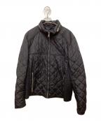 PRADAプラダ）の古着「トライアングルロゴプレート キルティングジャケット」｜ブラック