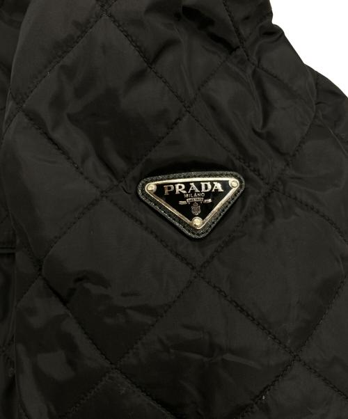 PRADA（プラダ）PRADA (プラダ) トライアングルロゴプレート キルティングジャケット ブラック サイズ:52の古着・服飾アイテム