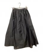 IENAイエナ）の古着「etique シアーシャンタンスカート」｜ブラック