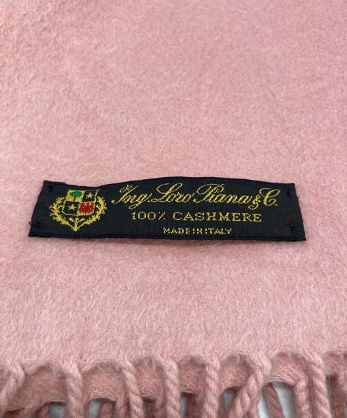 LORO PIANA（ロロピアーナ）LORO PIANA (ロロピアーナ) カシミヤマフラー ピンクの古着・服飾アイテム