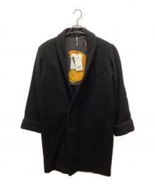 m's braque（エムズブラック）の古着「ウールコート」｜ブラック