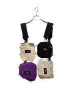 RAF SIMONS×EASTPAKラフシモンズ×イーストパック）の古着「Pocketbag Loop Garden/ポケットッバッグループガーデン」｜ベージュ×パープル