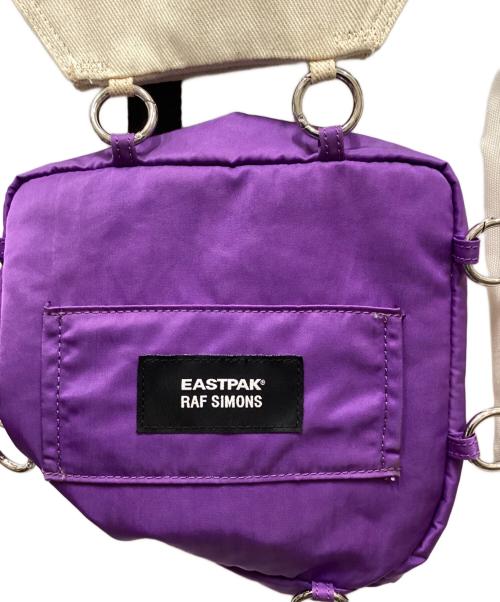 RAF SIMONS（ラフシモンズ）RAF SIMONS (ラフシモンズ) EASTPAK (イーストパック) Pocketbag Loop Garden/ポケットッバッグループガーデン ベージュ×パープルの古着・服飾アイテム