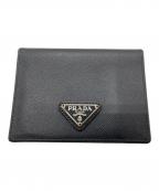 PRADAプラダ）の古着「サフィアーノパスケース」｜ブラック