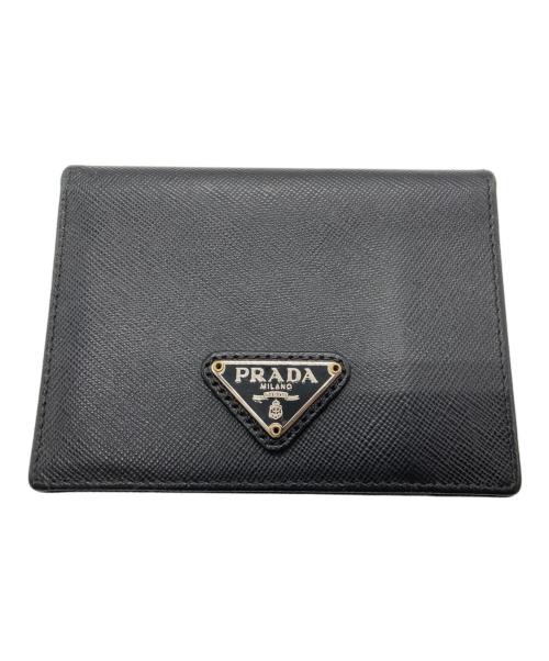 PRADA（プラダ）PRADA (プラダ) サフィアーノパスケース ブラックの古着・服飾アイテム