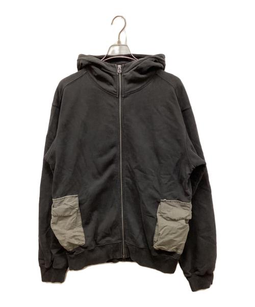 BAL（バル）BAL (バル) カーゴポケットジップパーカー ブラック サイズ:XLの古着・服飾アイテム