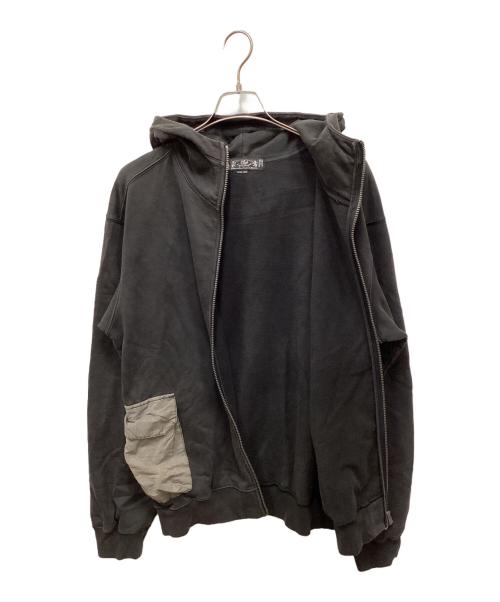 BAL（バル）BAL (バル) カーゴポケットジップパーカー ブラック サイズ:XLの古着・服飾アイテム