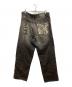 Pepe Jeans (ペペジーンズ) カモ柄パッチワークデザインワイドデニムパンツ ブラック サイズ:38：6000円