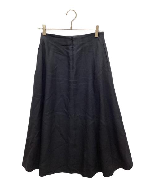 DRAWER（ドゥロワー）DRAWER (ドゥロワー) バックロングセミフレアスカート ネイビー サイズ:36の古着・服飾アイテム