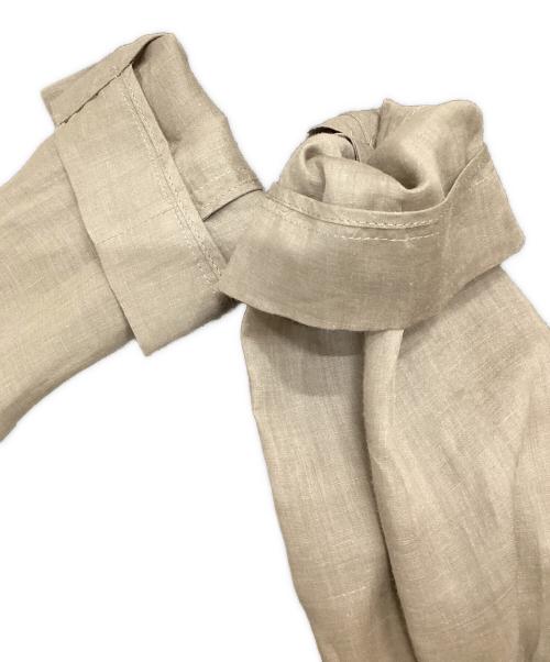 ebure（エブール）ebure (エブール) リネンダブルブレストテーラードジャケット ブラウン サイズ:36の古着・服飾アイテム