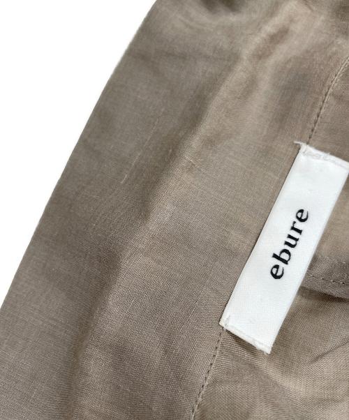 ebure（エブール）ebure (エブール) リネンダブルブレストテーラードジャケット ブラウン サイズ:36の古着・服飾アイテム