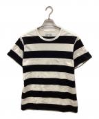 agnes b hommeアニエスベーオム）の古着「ボーダーTシャツ」｜ホワイト×ブラック