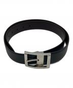 PAUL SMITHポールスミス）の古着「レザーベルト」｜ブラック