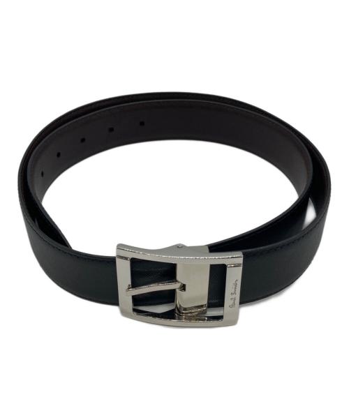 PAUL SMITH（ポールスミス）PAUL SMITH (ポールスミス) レザーベルト ブラックの古着・服飾アイテム