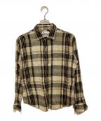 Vivienne Westwoodヴィヴィアンウエストウッド）の古着「リネンチェックシャツ」｜ベージュ