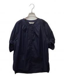 TORRAZZO DONNA（トラッゾドンナ）の古着「タイプライターシャツブラウス」｜ネイビー