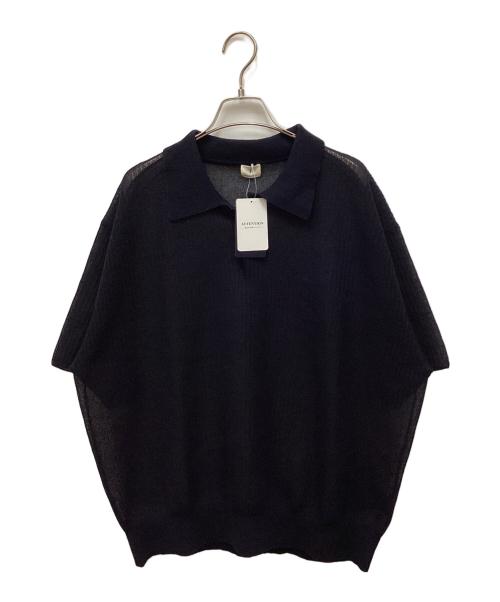 EDIFICE（エディフィス）EDIFICE (エディフィス) E. 16ゲージ クロップ ニット ネイビー サイズ:Lの古着・服飾アイテム