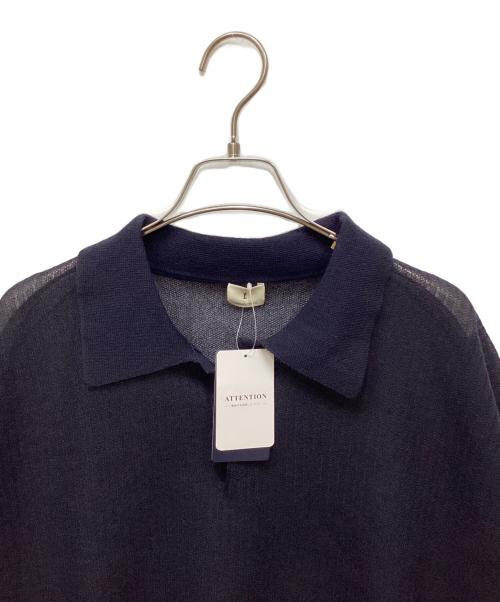 EDIFICE（エディフィス）EDIFICE (エディフィス) E. 16ゲージ クロップ ニット ネイビー サイズ:Lの古着・服飾アイテム