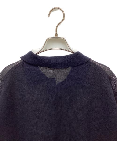 EDIFICE（エディフィス）EDIFICE (エディフィス) E. 16ゲージ クロップ ニット ネイビー サイズ:Lの古着・服飾アイテム