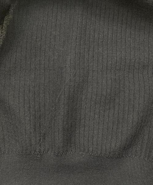 EDIFICE（エディフィス）EDIFICE (エディフィス) E. 16ゲージ クロップ ニット ネイビー サイズ:Lの古着・服飾アイテム