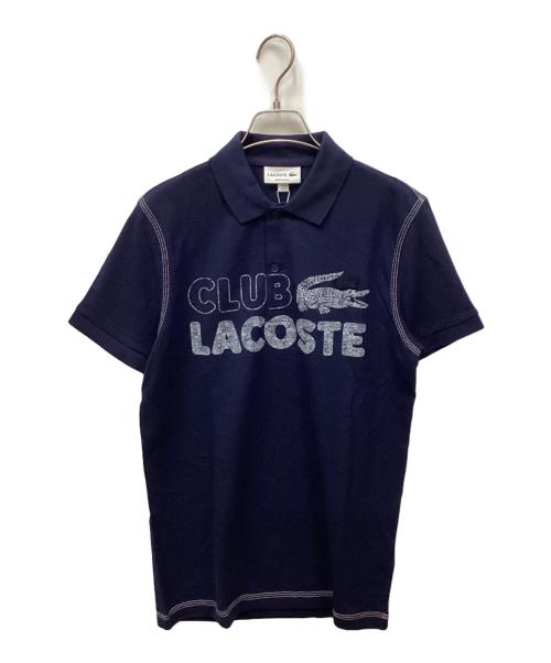 LACOSTE（ラコステ）LACOSTE (ラコステ) ヴィンテージプリントポロシャツ ブラック サイズ:S 未使用品の古着・服飾アイテム