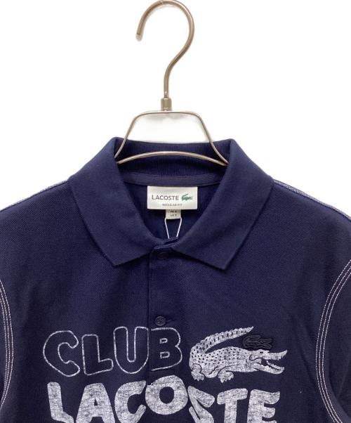 LACOSTE（ラコステ）LACOSTE (ラコステ) ヴィンテージプリントポロシャツ ブラック サイズ:S 未使用品の古着・服飾アイテム