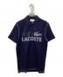 LACOSTE（ラコステ）の古着「ヴィンテージプリントポロシャツ」｜ブラック