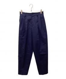 MACKINTOSH LONDON（マッキントッシュ ロンドン）の古着「ハイブリッドギャバジンテーパードパンツ」｜ブラック