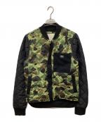 Denim & Supply Ralph Laurenデニム＆サプライ ラルフローレン）の古着「切替キルティングジャケット」｜グリーン