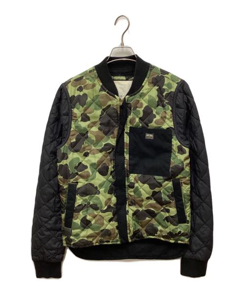 Denim & Supply Ralph Lauren（デニム＆サプライ ラルフローレン）Denim & Supply Ralph Lauren (デニム＆サプライ ラルフローレン) 切替キルティングジャケット グリーン サイズ:XSの古着・服飾アイテム